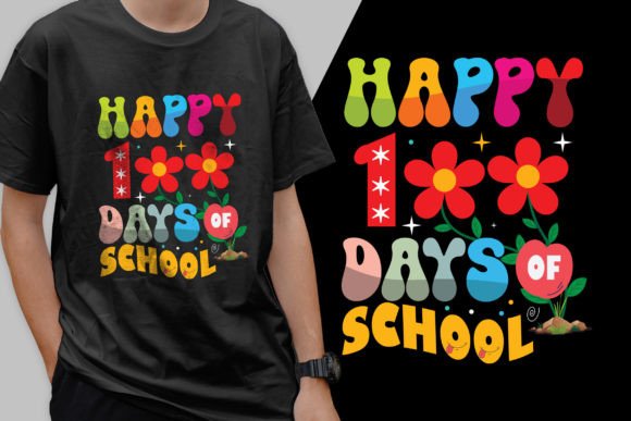 100 Days of School Spirit Chic T-Shirt: Where Nostalgia Meets Modern Celebration