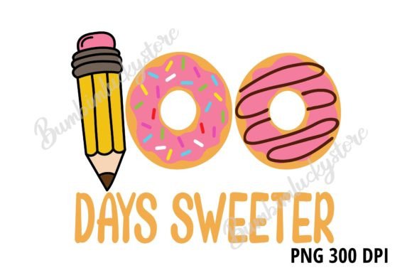 100 Days Sweeter PNG: A Versatile Digital Asset for Teachers and Creators