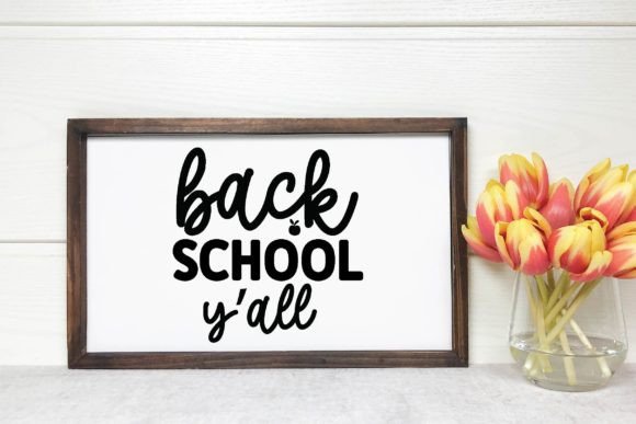 Back School Y All SVG Design