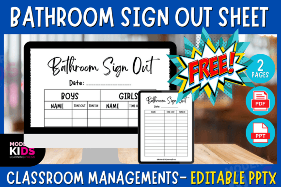 Bathroom Sign Out Sheet