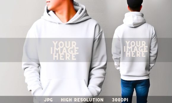 Gildan 18500 White Mockup Men’s Hoodie: A Powerful Tool for Print-on-Demand Businesses