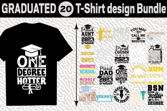 Graduate T-Shirt Bundle: Celebrate Every Milestone with Custom SVG Designs