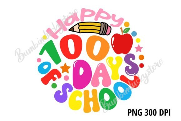 Happy 100 Days of School PNG: Instant, High-Quality Digital Resources for Educators and Creators