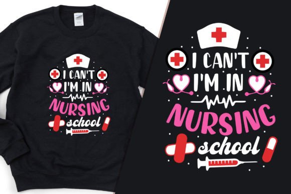 Nursing School T-shirt Design Vector