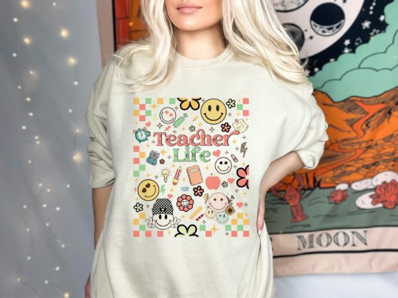 Retro Teacher Life Sublimation