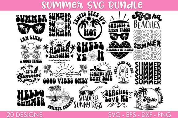 Summer SVG Bundle Cut File